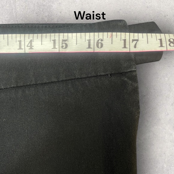 Talbots Chatham Ankle Pants Womens 10 Black Cotton Blend Side Zip Straight Leg - Picture 6 of 7